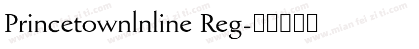 Princetownlnline Reg字体转换